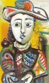 Jeune fille assise 1970 cubisme Pablo Picasso